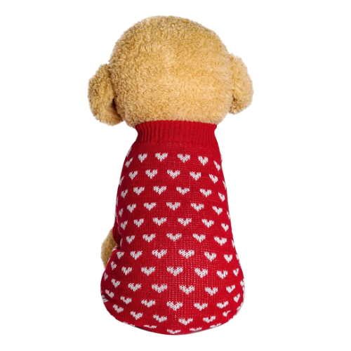 Suéter con corazones